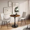 Ivo Brown Wood 28  Round Bistro Table
