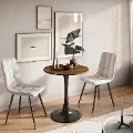 Ivo Brown Wood 28 Round Bistro Table