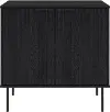 Lysander Black Fluted Bar Cabinet
