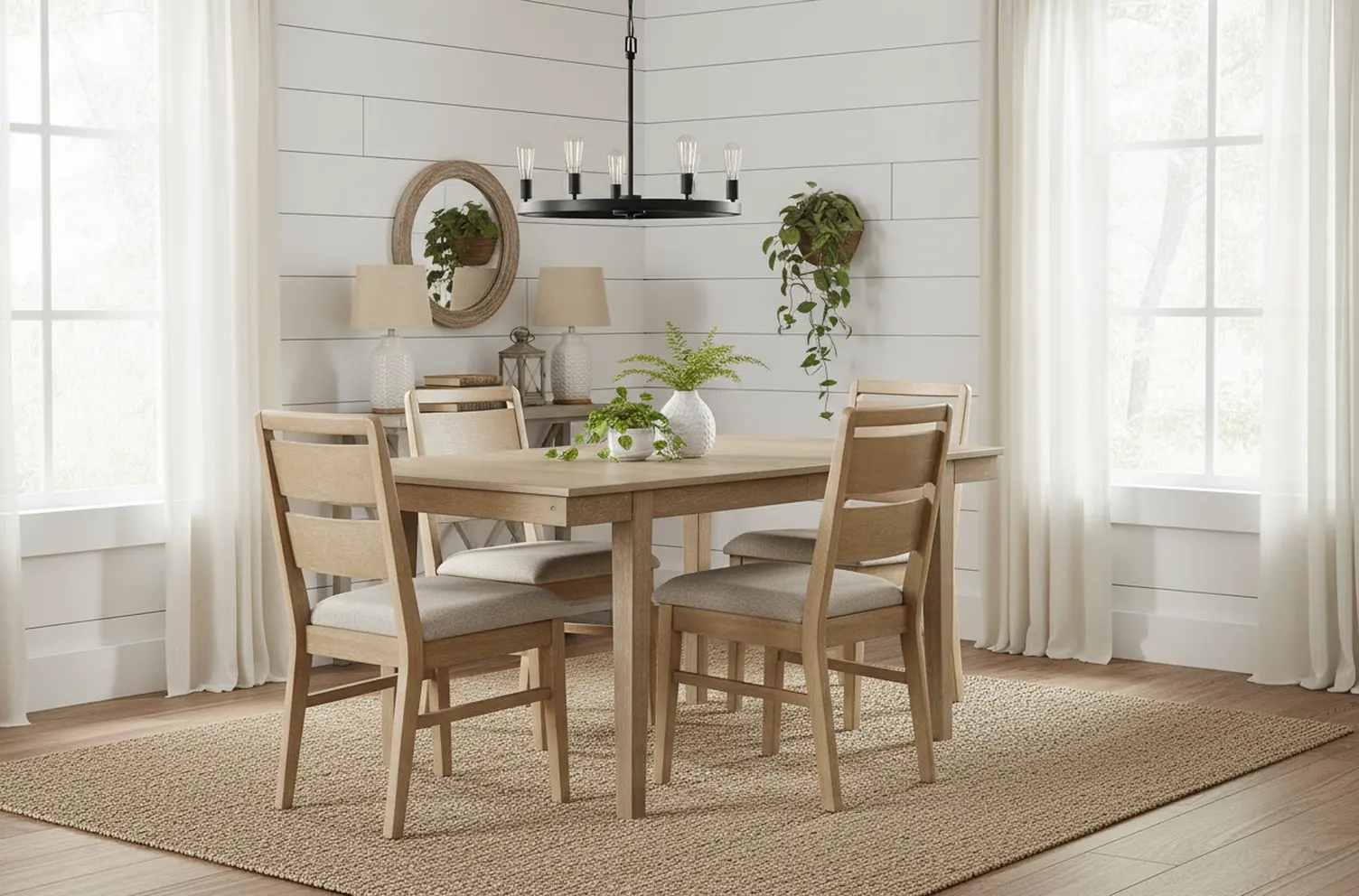 Townsend Natural 5 Piece Dining Set-12