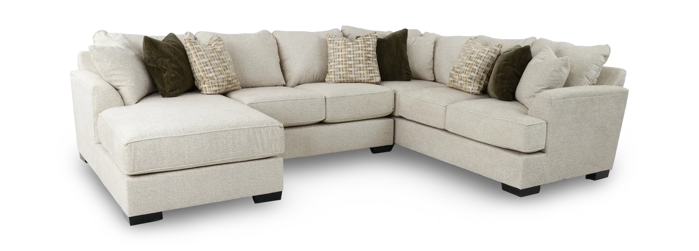 3PC/TRANQUILITY/OPT.3 Tranquility Light Beige 3-Piece Standard Sectional-1