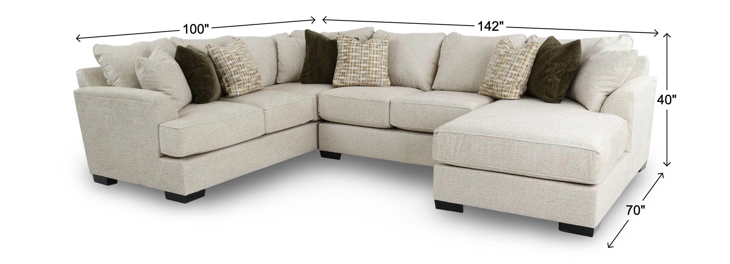 3PC/TRANQUILITY/OPT.4 Tranquility Sand 3 Piece Sectional-3