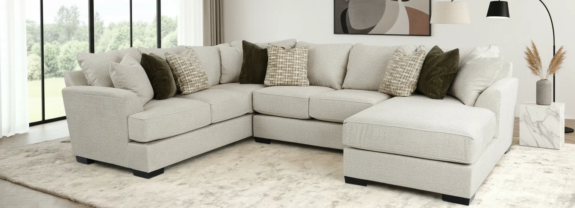 3PC/TRANQUILITY/OPT.4 Tranquility Sand 3 Piece Sectional-6