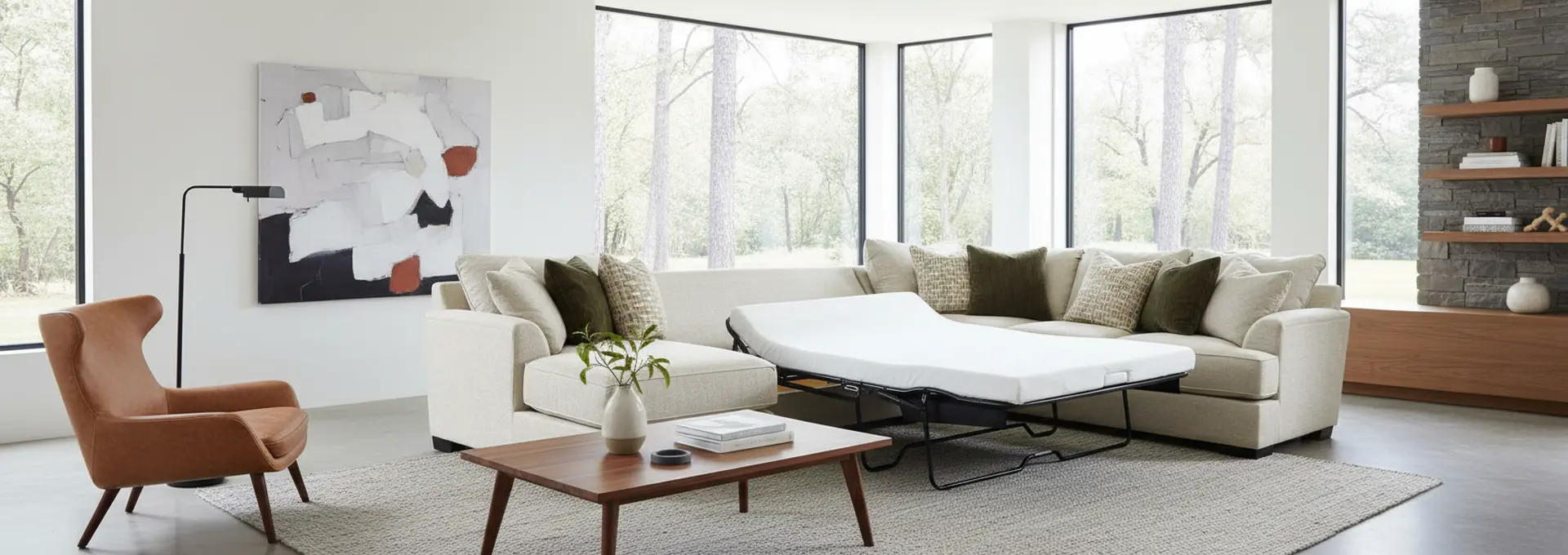 3PC/TRANQUILITY/OPT.5 Tranquility Beige 3 Piece Sectional with Sofa Bed-8