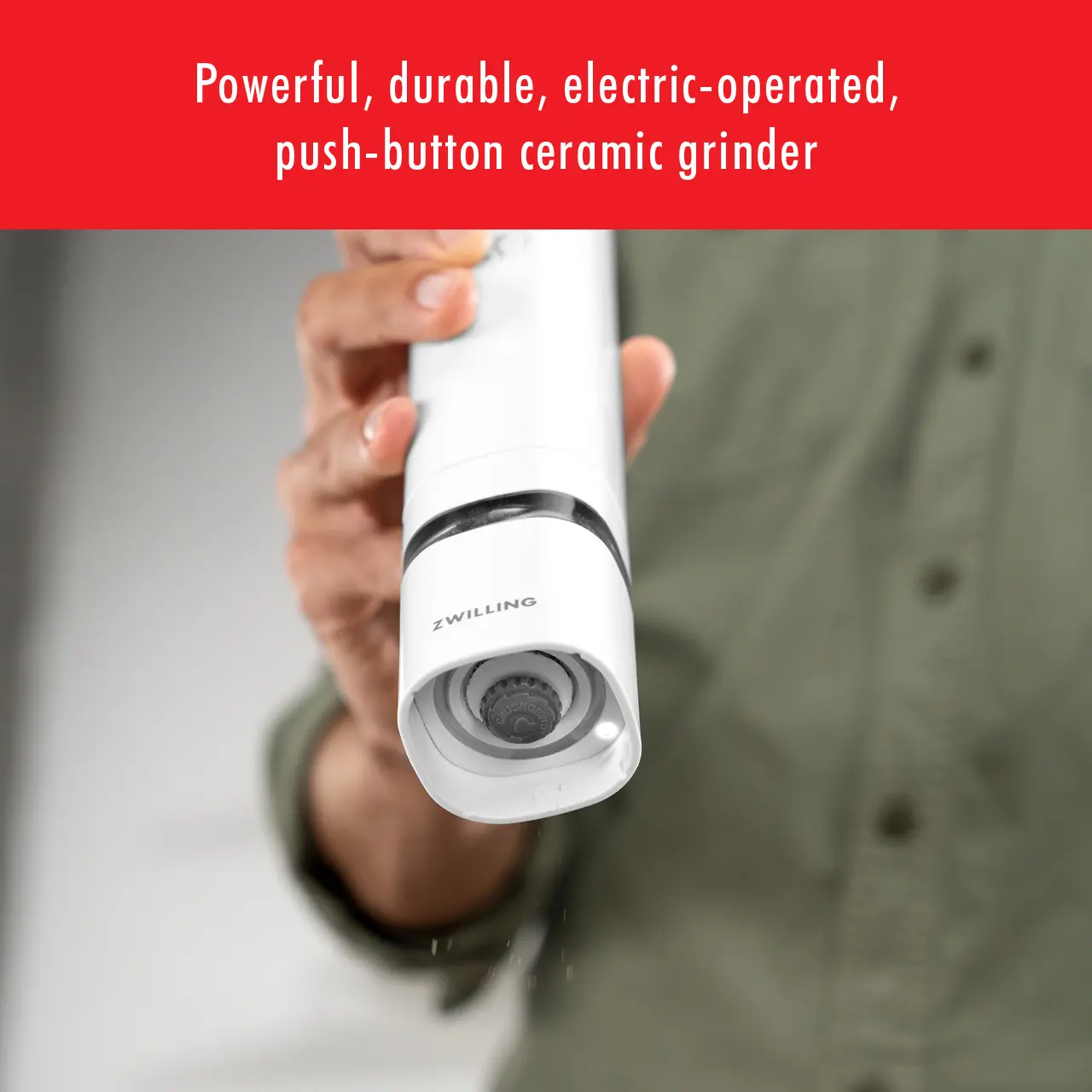 Zwilling Enfinigy White Electric Salt and Pepper Mill-4
