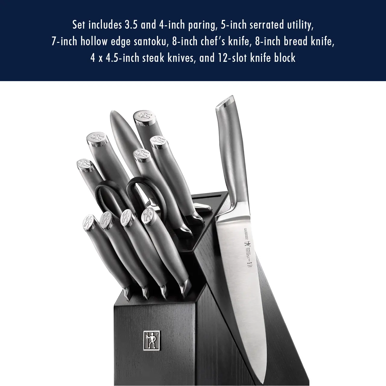 Henckels Modernist 13 Piece Knife Set with Block-3
