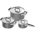 ZWILLING Pure Gray 6 Piece Stainless Steel Cookware Set