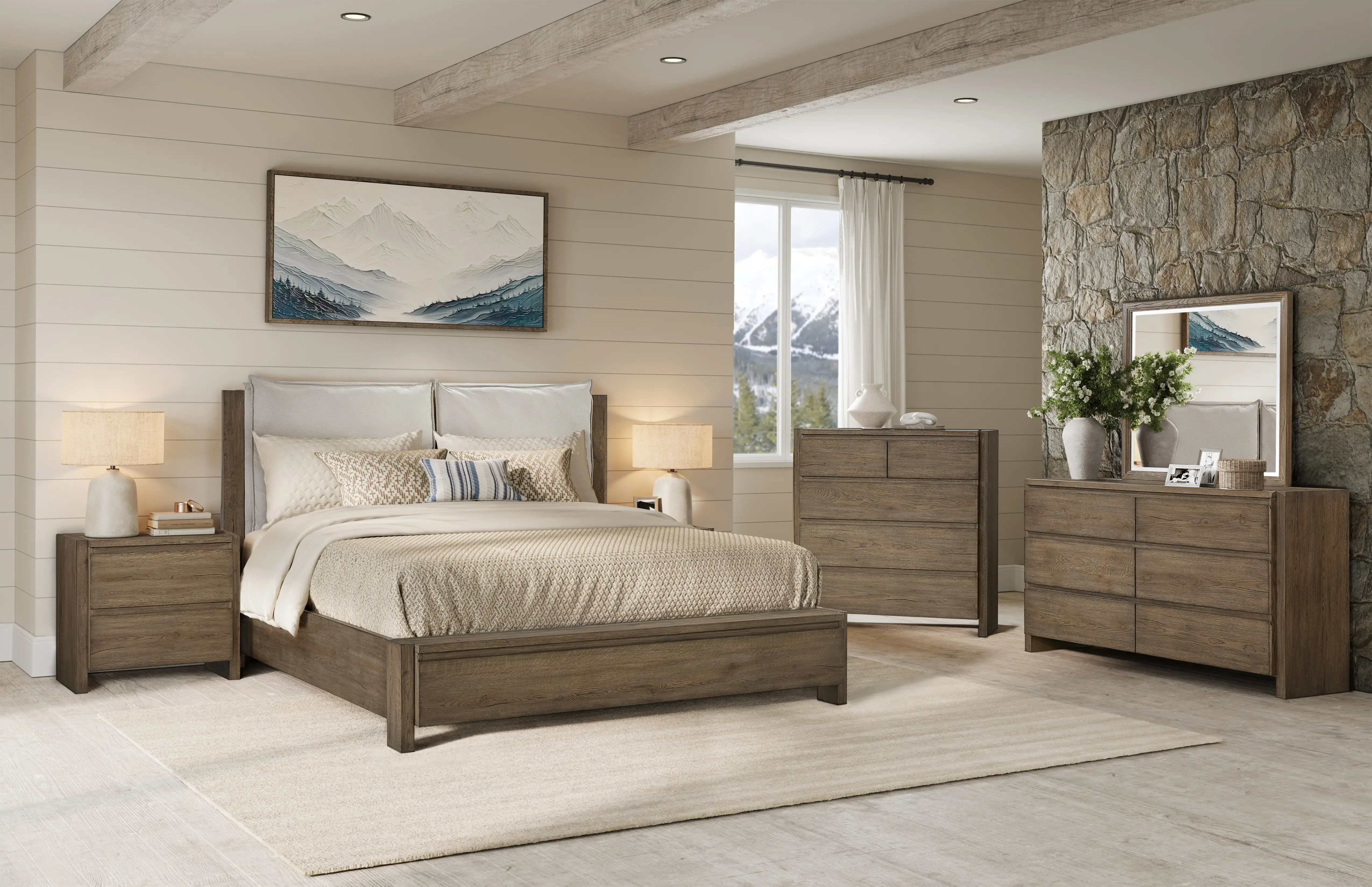 Aspen Springs Weathered Brown Chest of Drawers-2