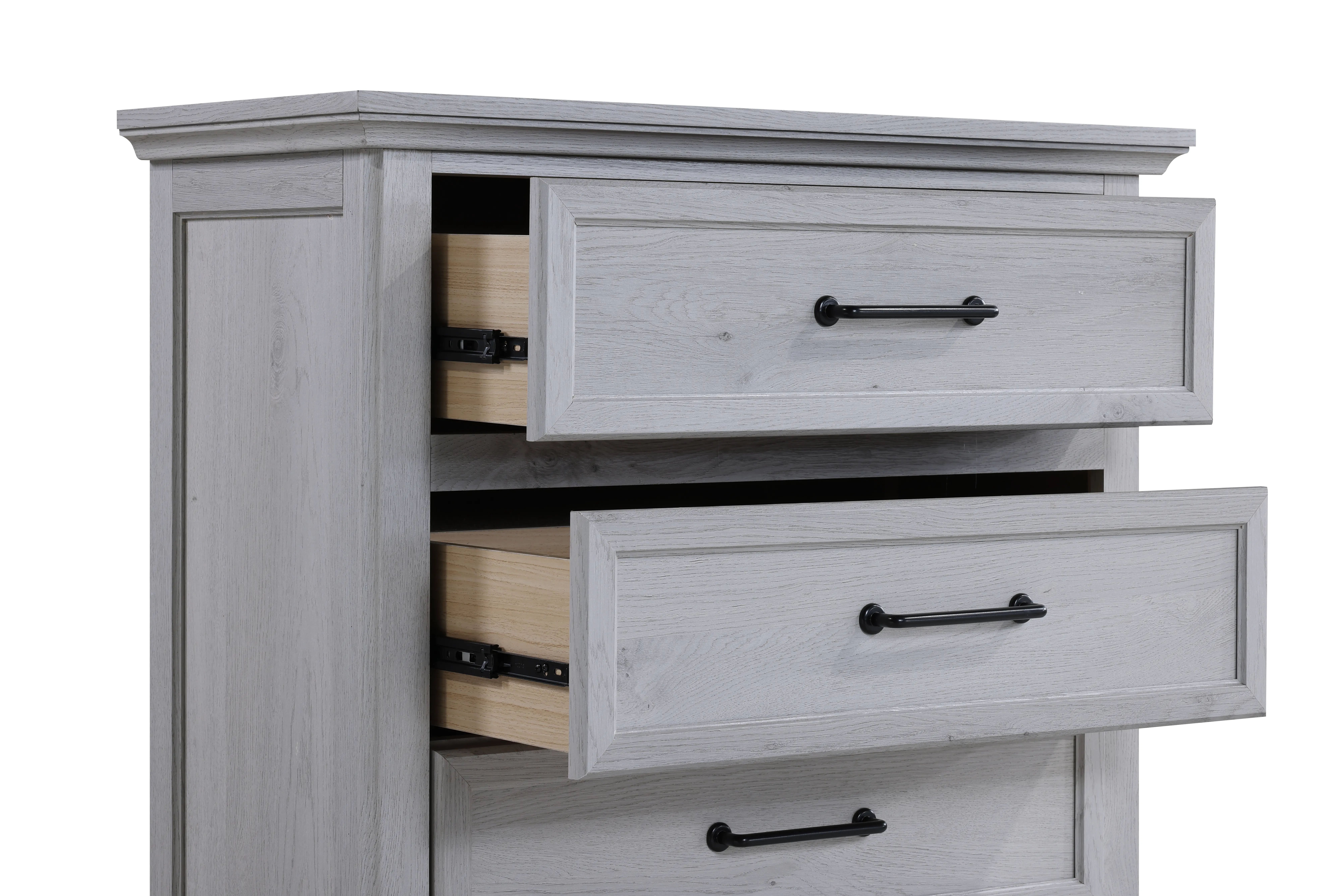 Woodcreek Light Gray Chest of Drawers-4