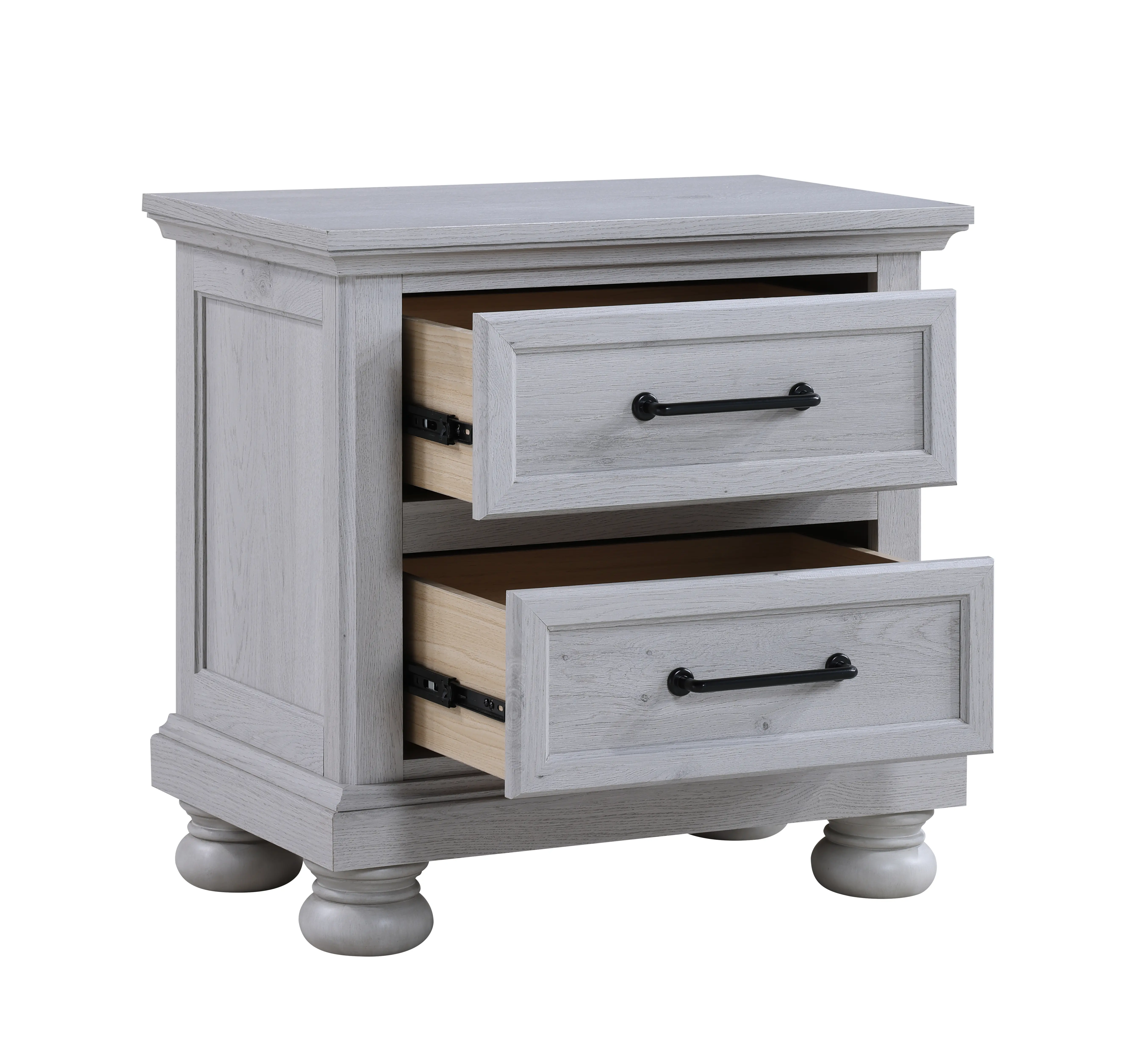Woodcreek Light Gray Nightstand-4