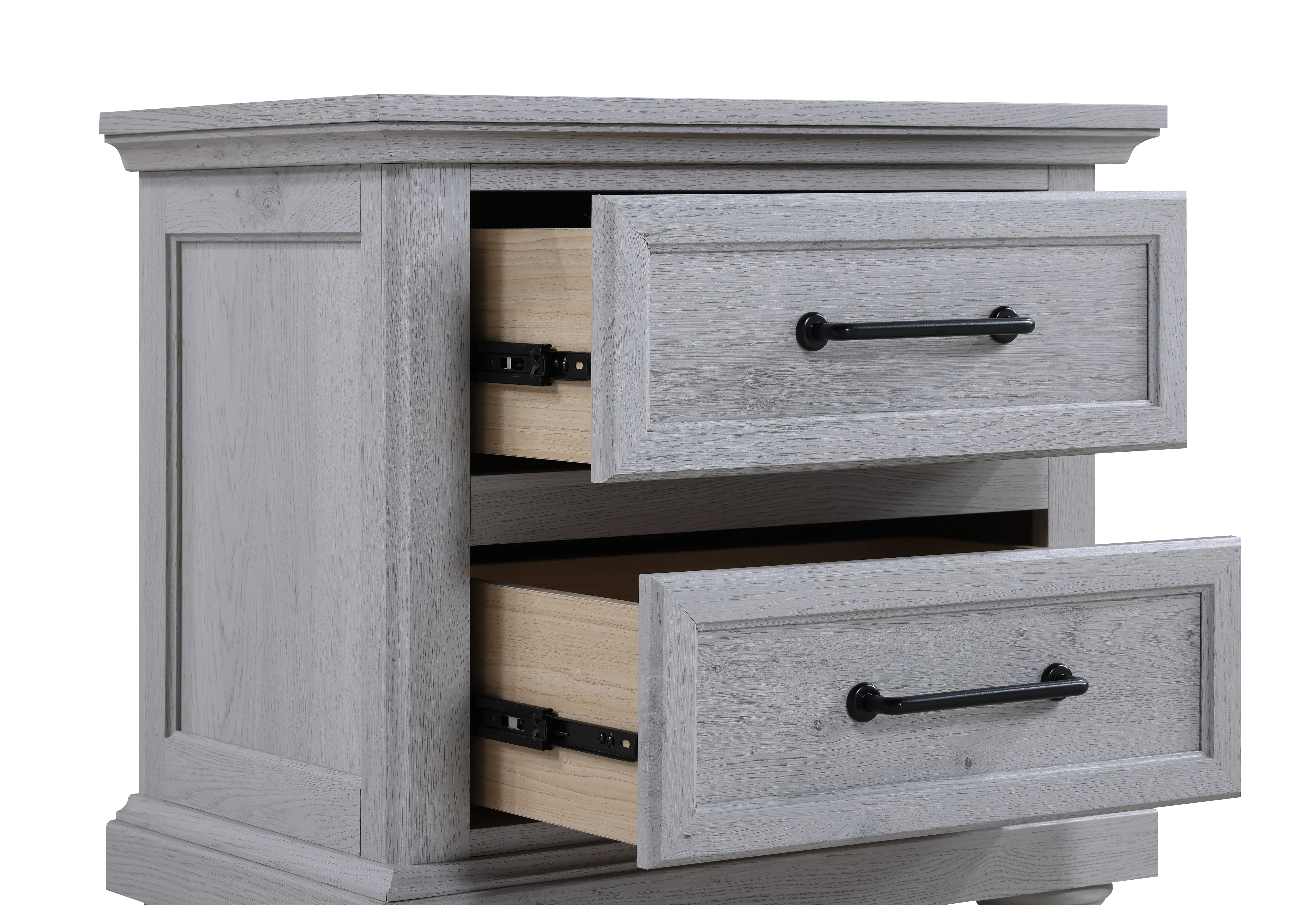 Woodcreek Light Gray Nightstand-5