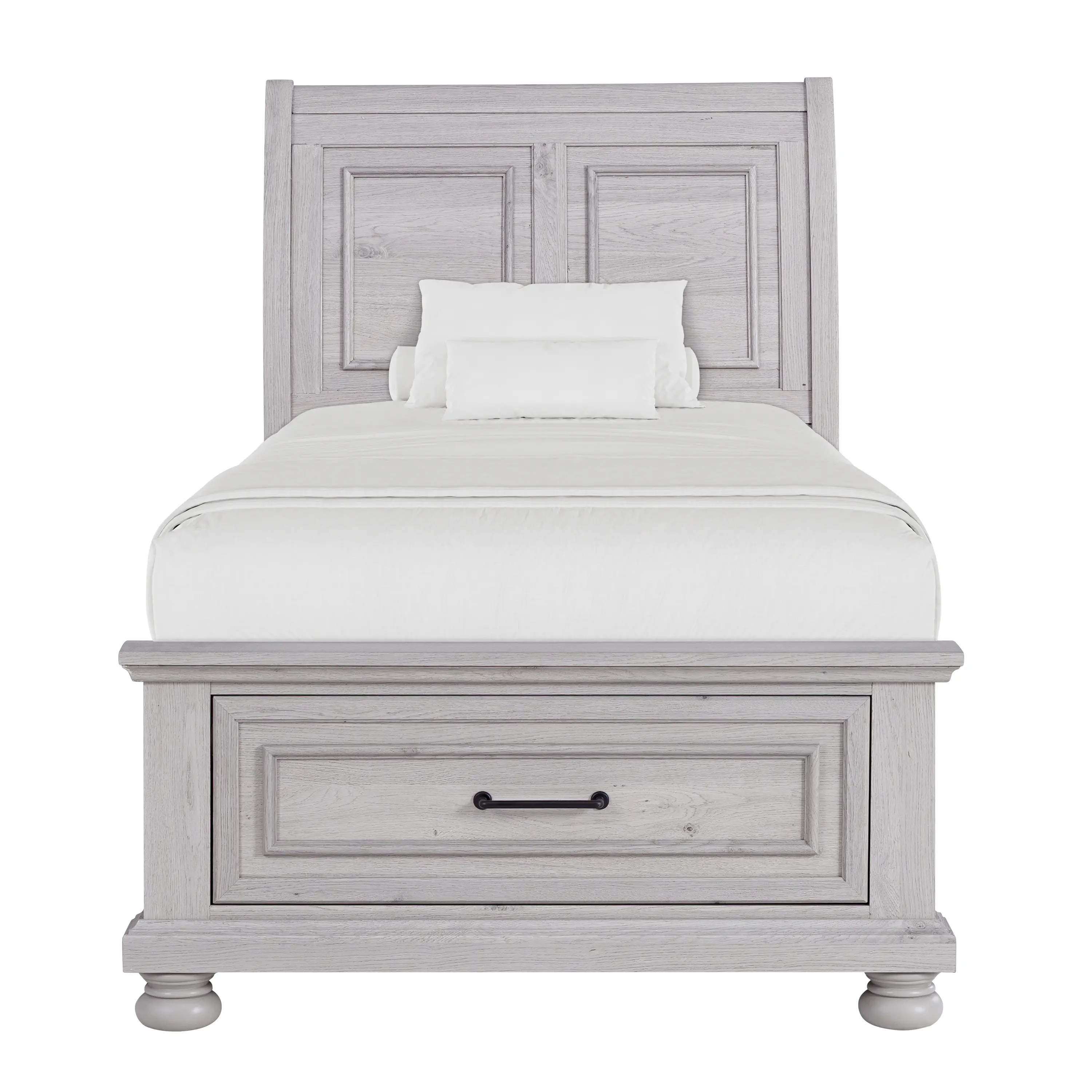 Woodcreek Light Gray Twin Storage Bed-3