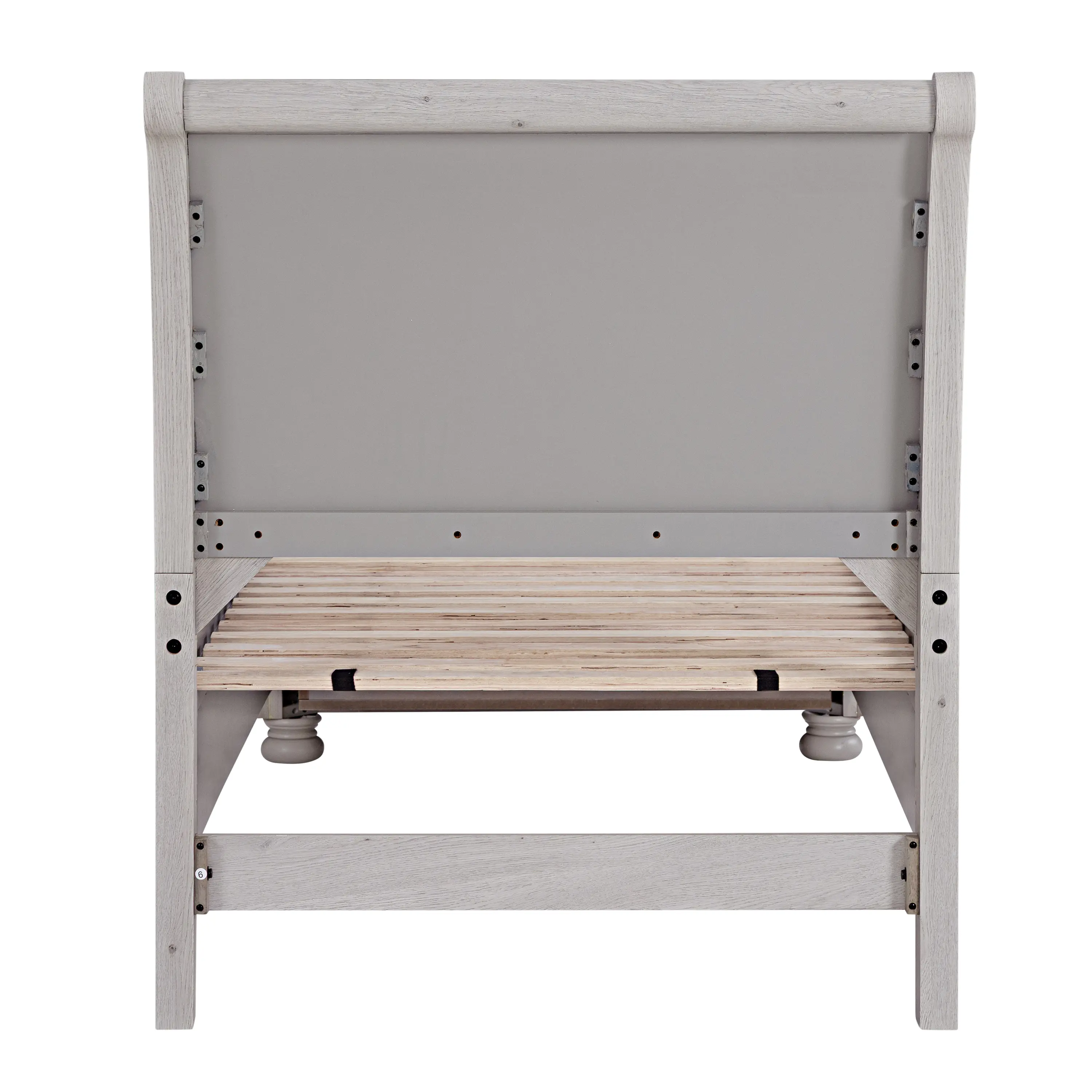 Woodcreek Light Gray Twin Storage Bed-5