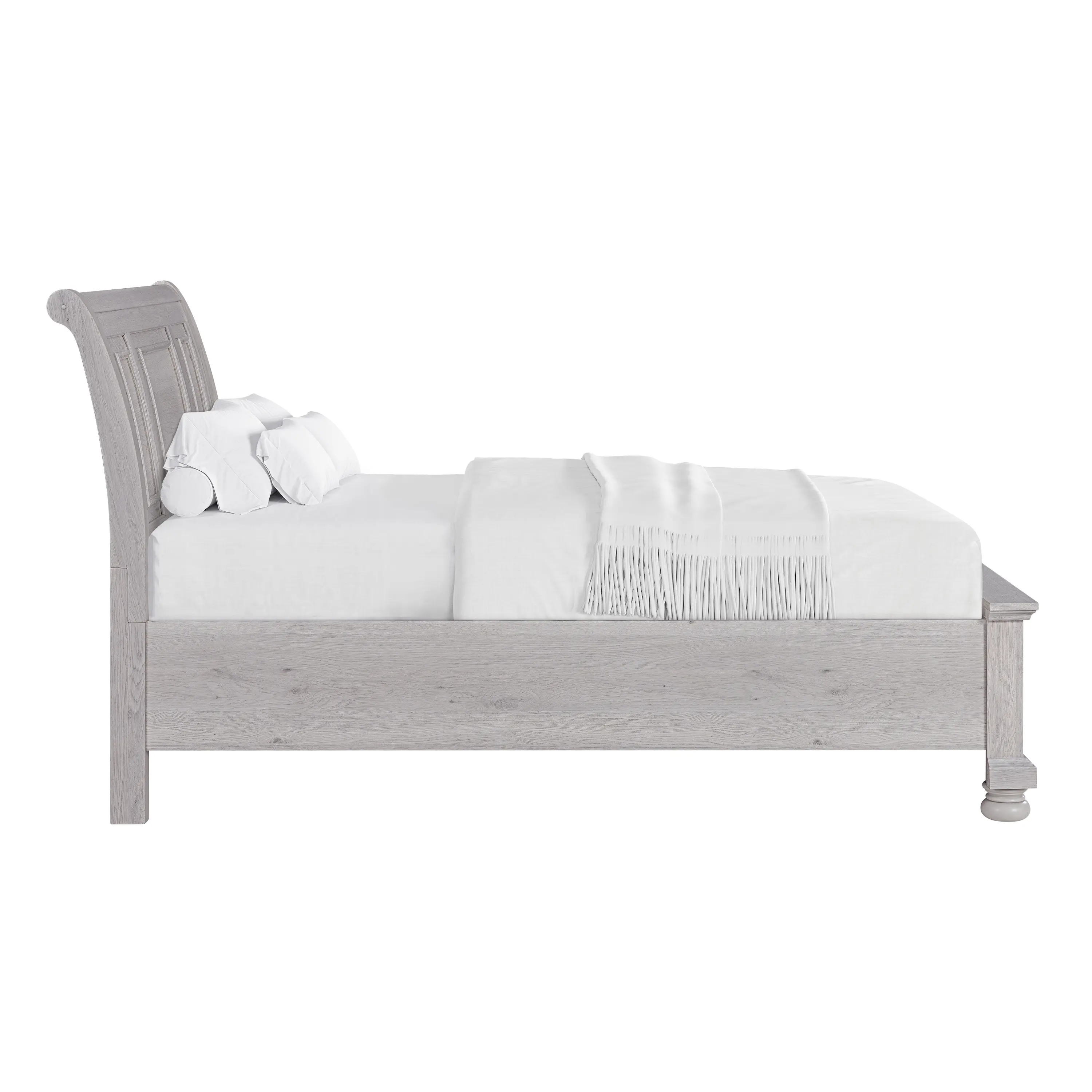 Woodcreek Light Gray Full Storage Bed-4