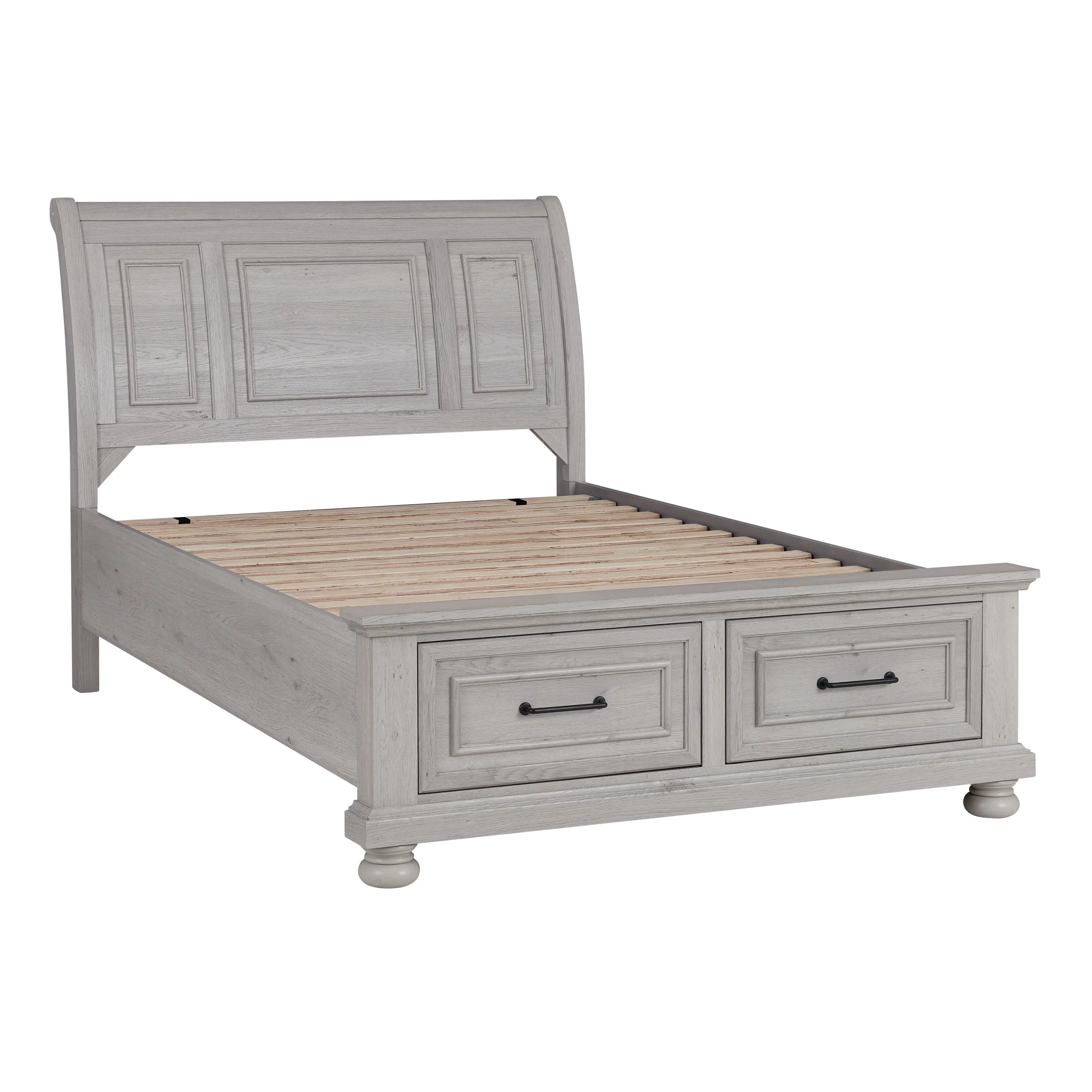 Woodcreek Light Gray Full Storage Bed-5