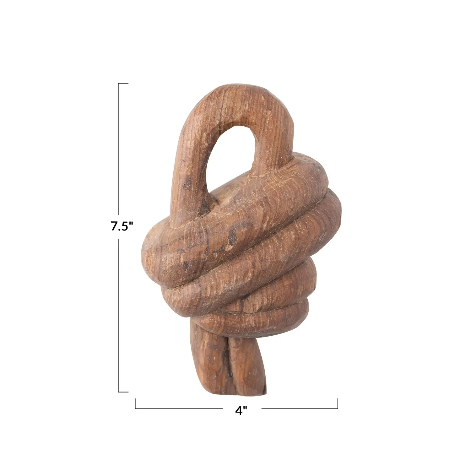 DF7436 Hand-Carved Reclaimed Wood Knot-3