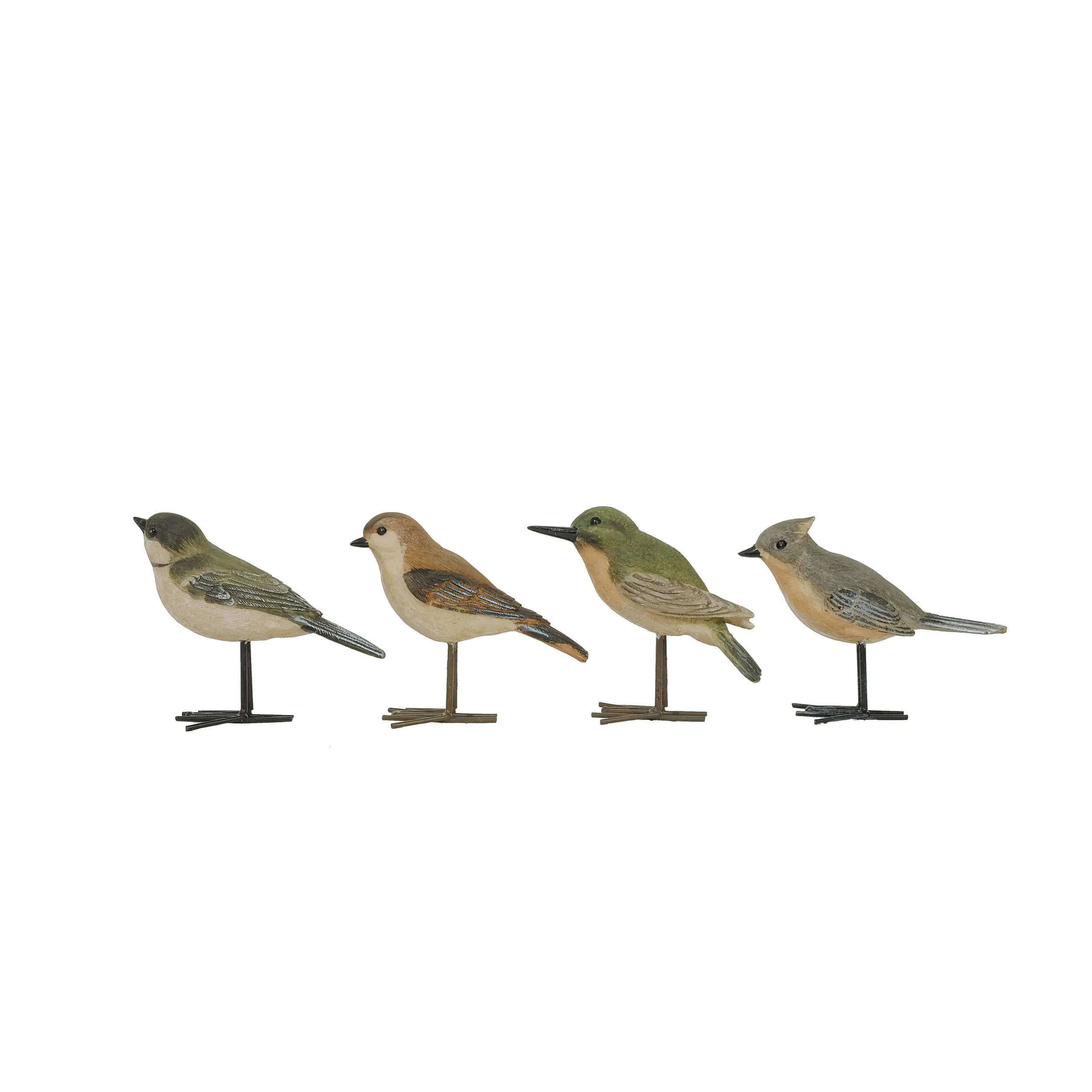 DE7663-A/4-IND Assorted Metal Birds-1