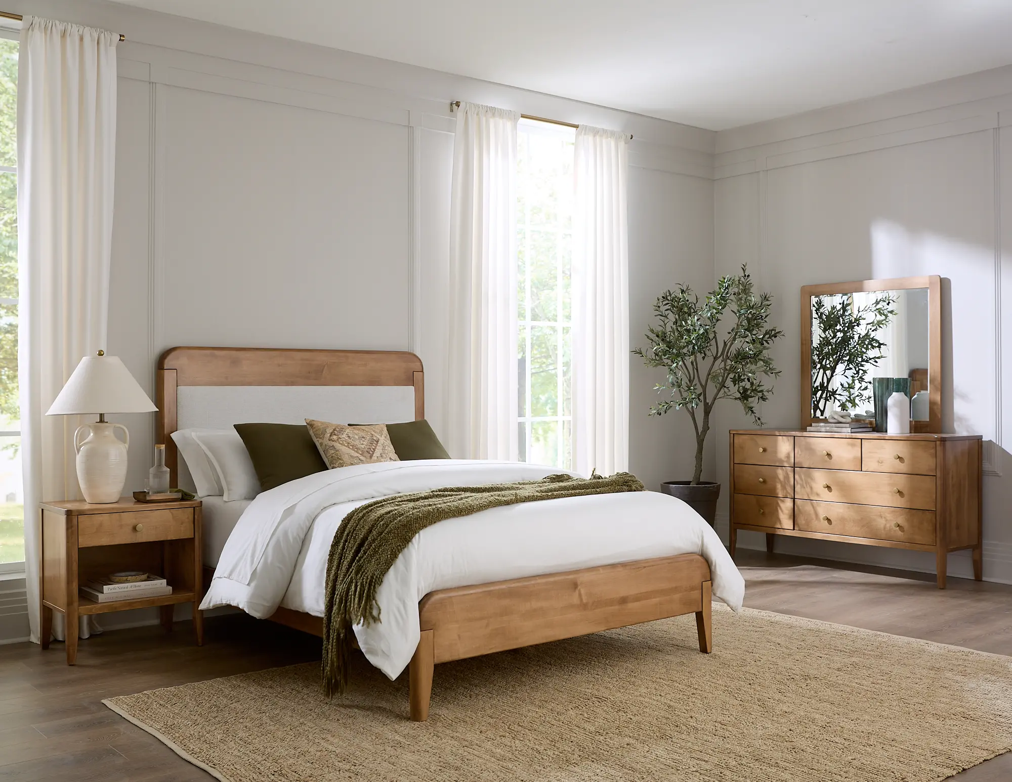Warren Harvest Brown Dresser-2