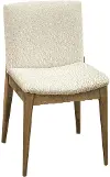 Harper Harvest Brown and Beige Upholstered Dining Chair