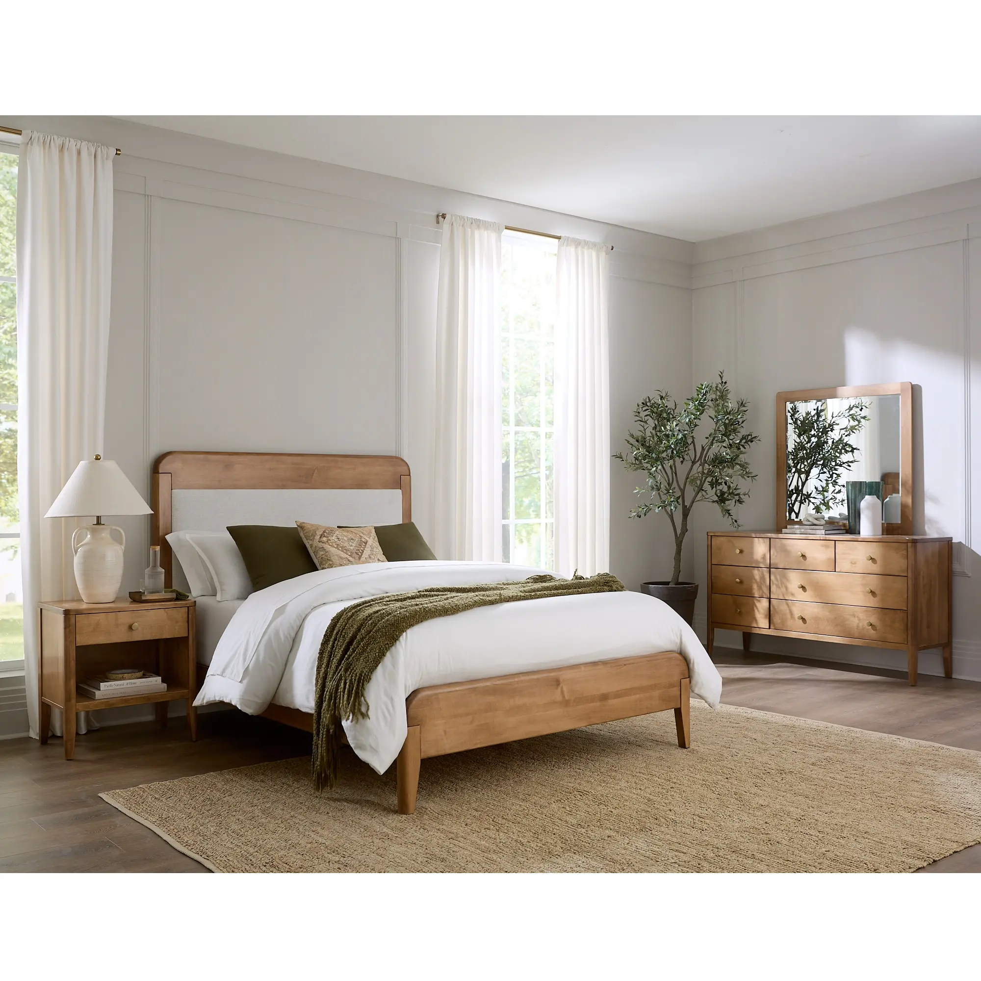 Warren Harvest King Platform Bed-2