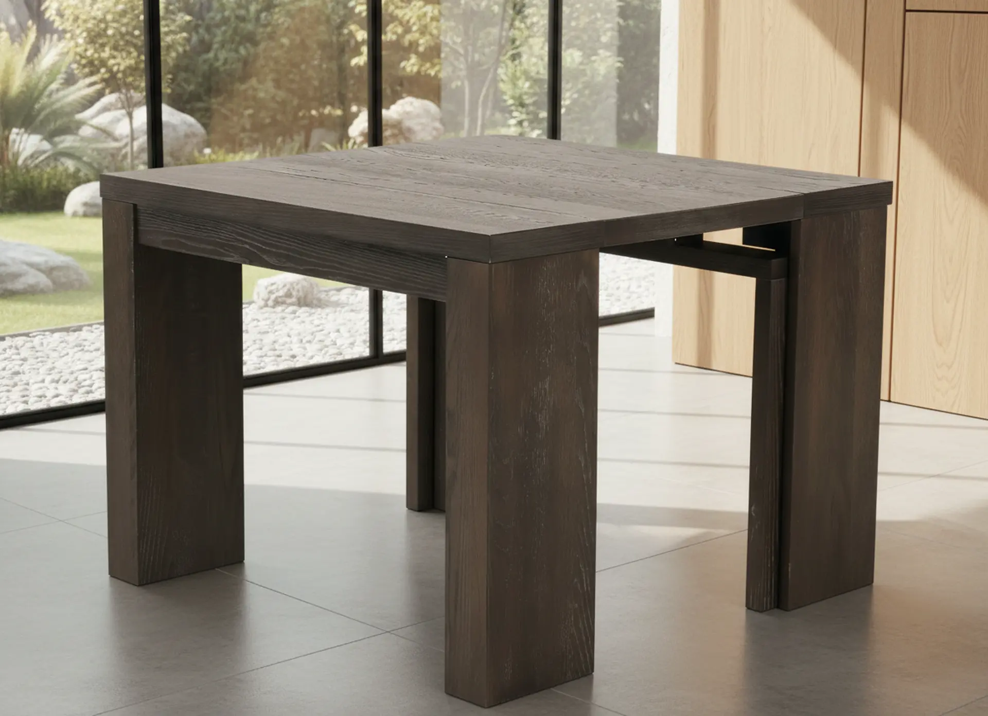 Flex Dark Brown Oak Dining Table-2