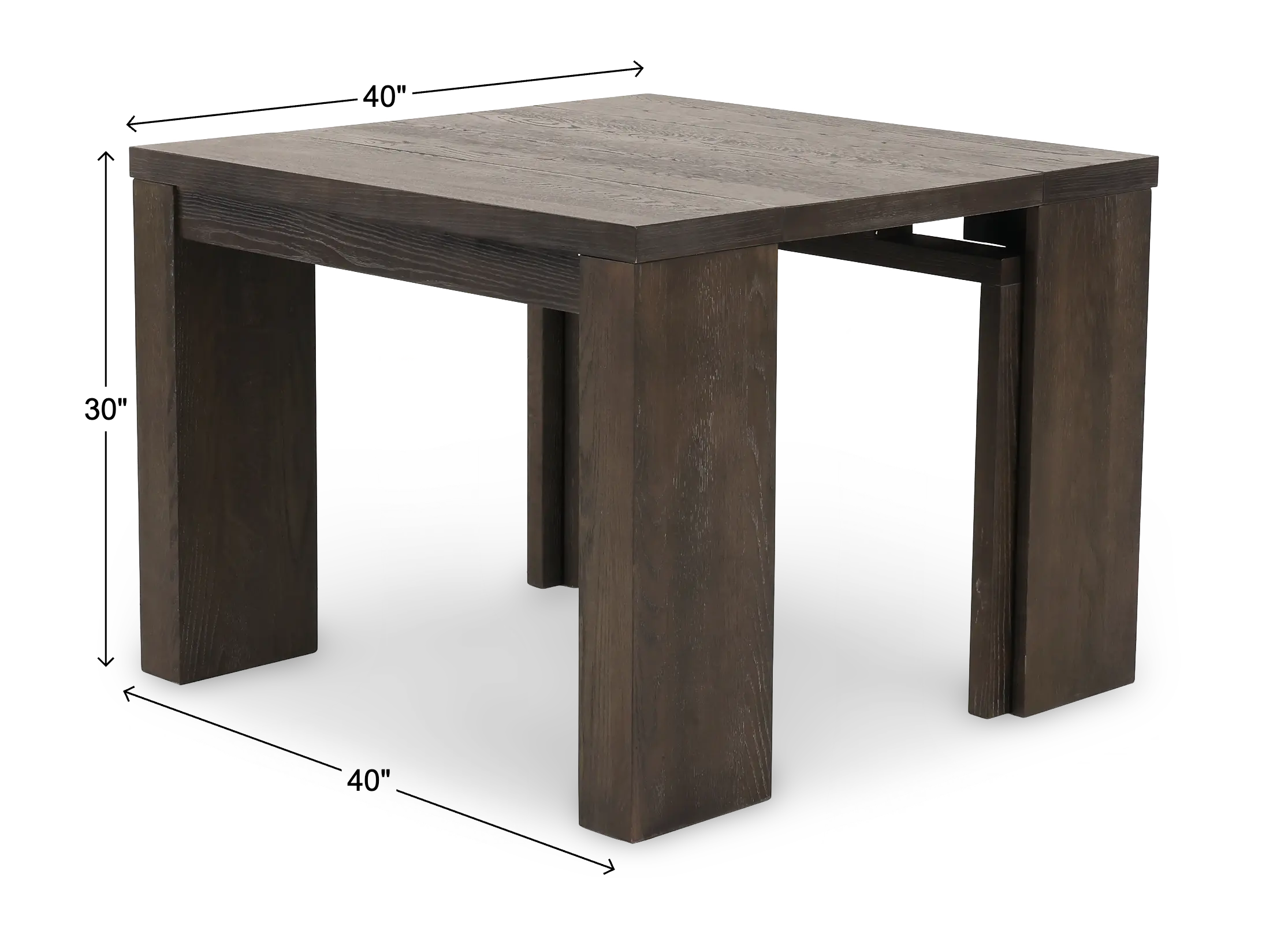 Flex Dark Brown Oak Dining Table-3