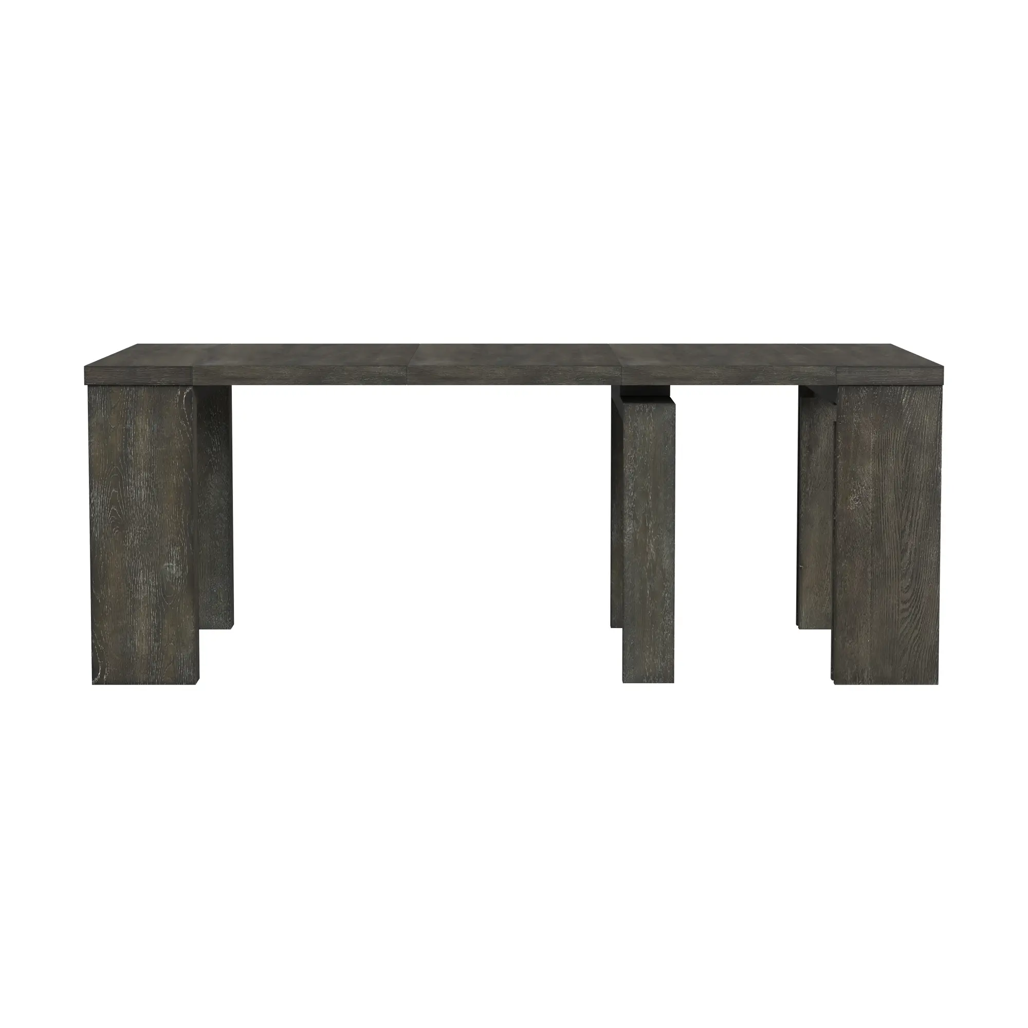 Flex Dark Brown Oak Dining Table with 5-20 Leaves-11