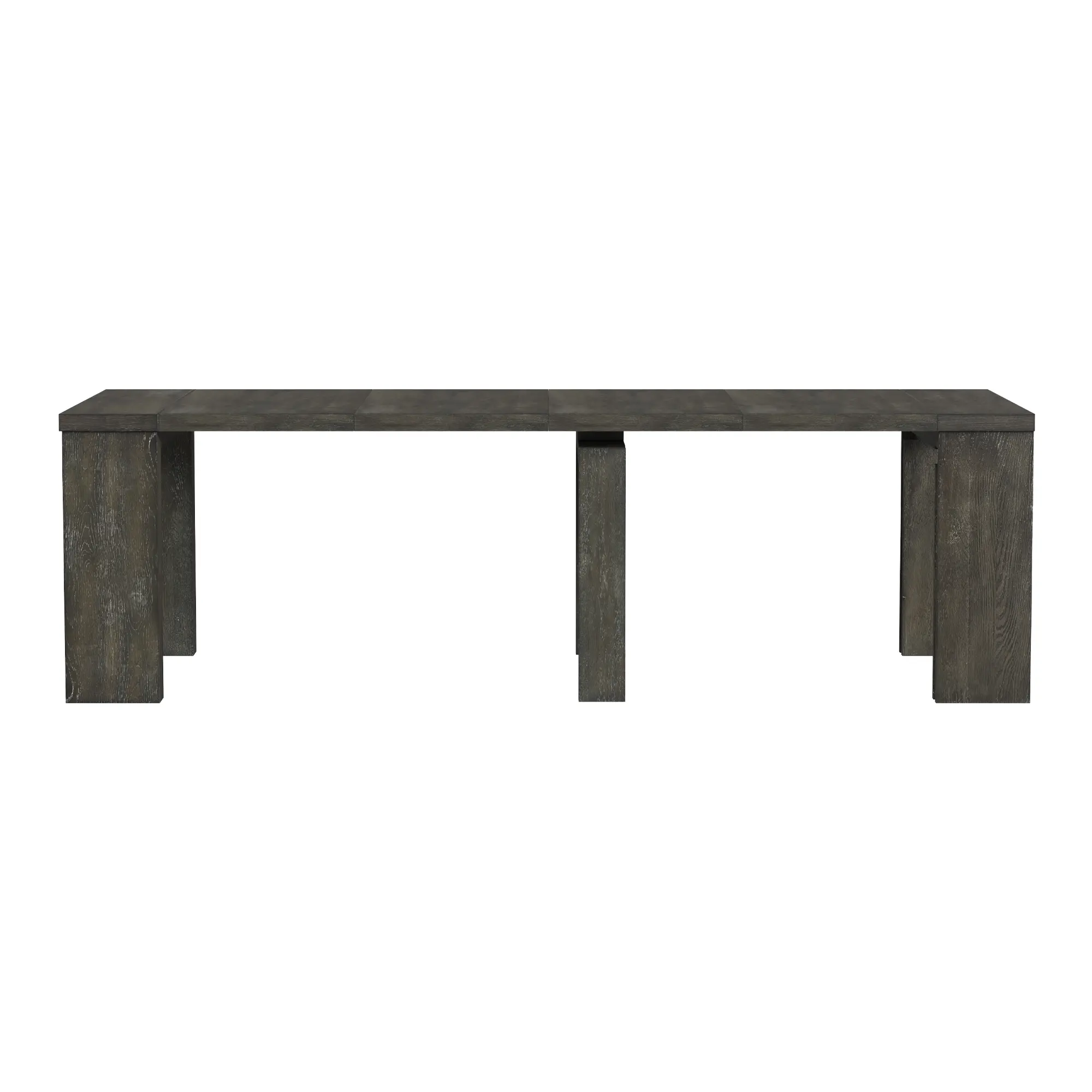 Flex Dark Brown Oak Dining Table with 5-20 Leaves-14