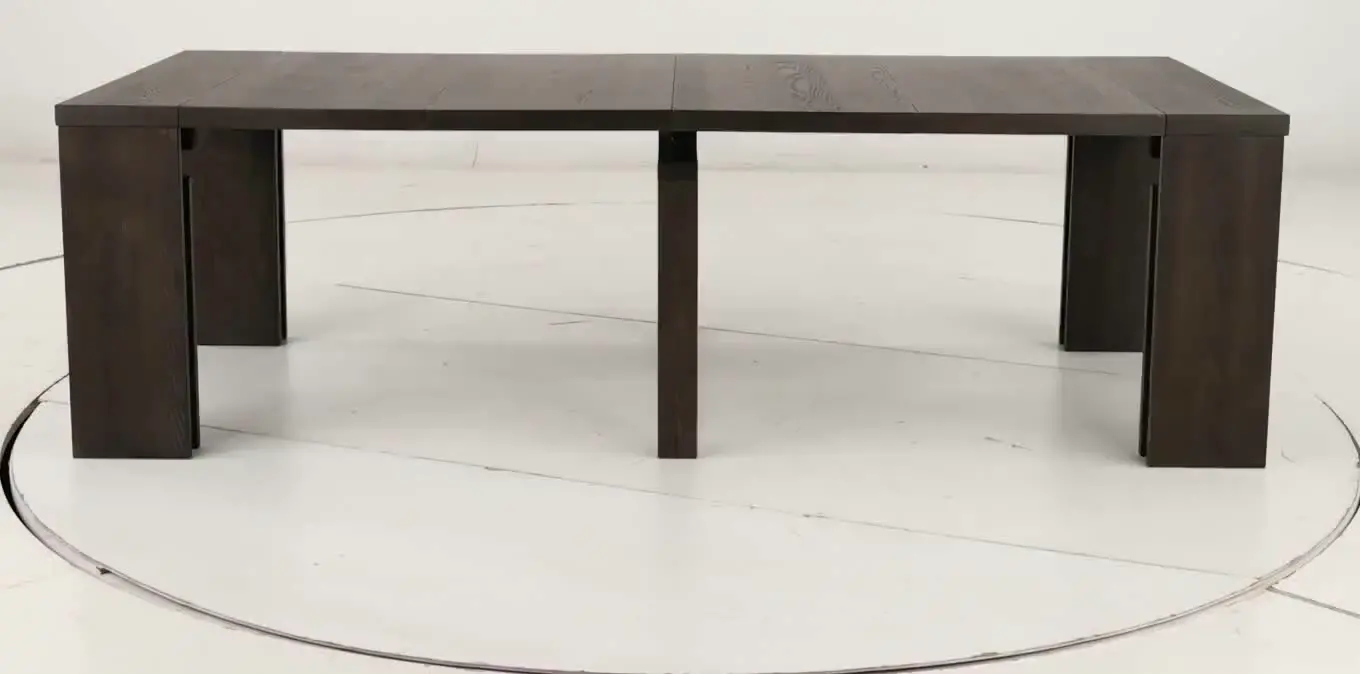 Flex Dark Brown Oak Dining Table with 5-20 Leaves-22