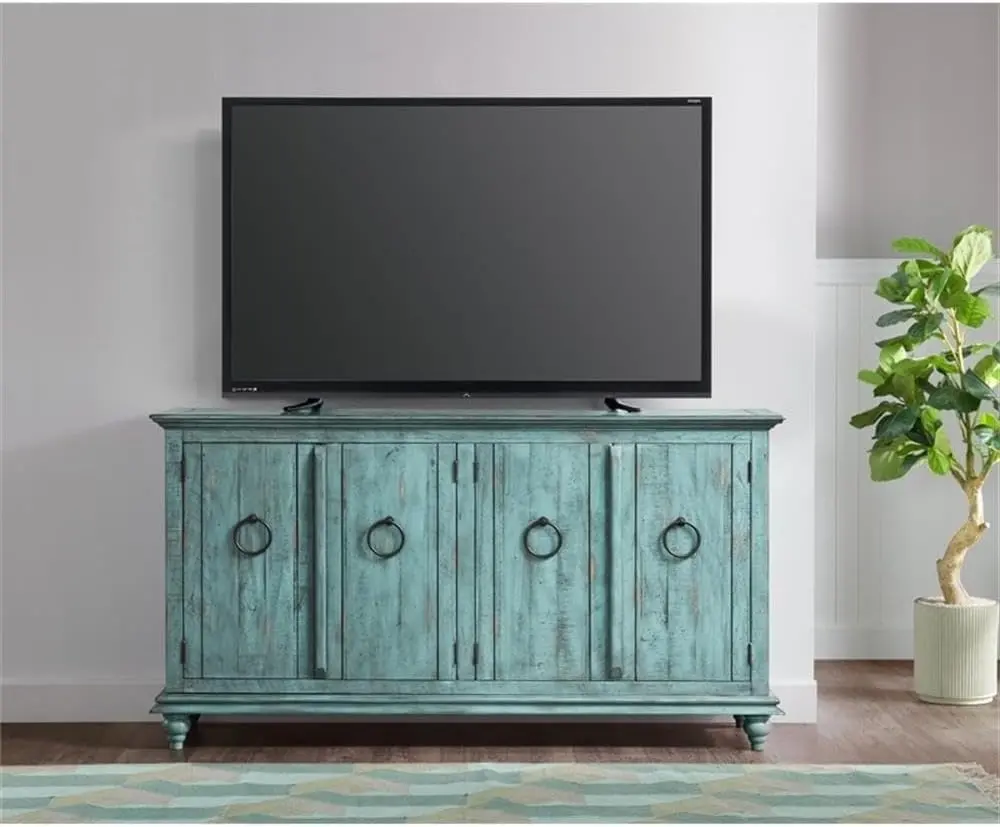 Garden District Antique Turquoise Console-3