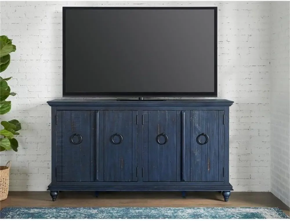 Garden District Antique Blue Console-3