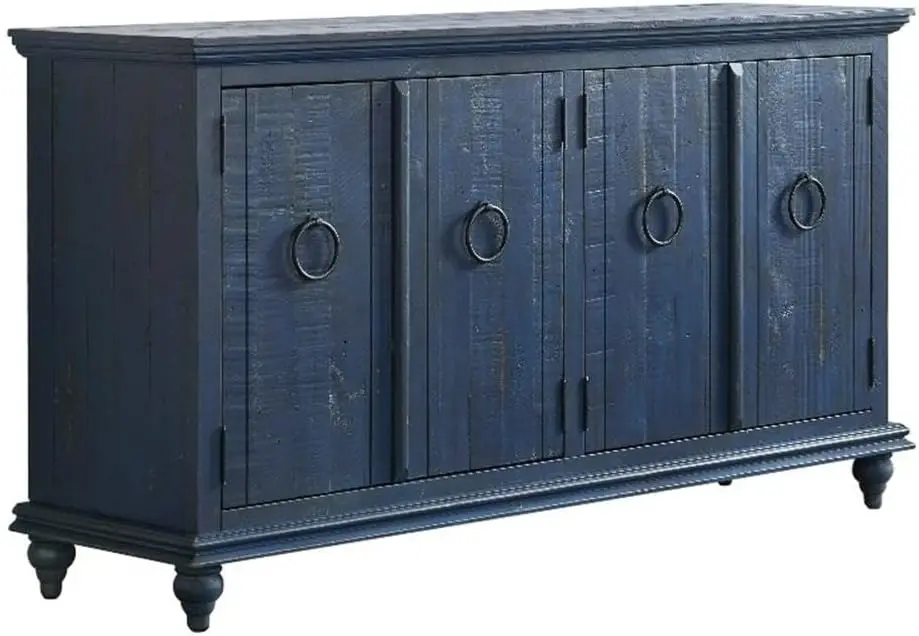 Garden District Antique Blue Console-5