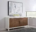 St. Tropez Brown and White Console