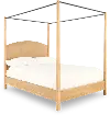 Sycamore Light Oak Queen Canopy Bed