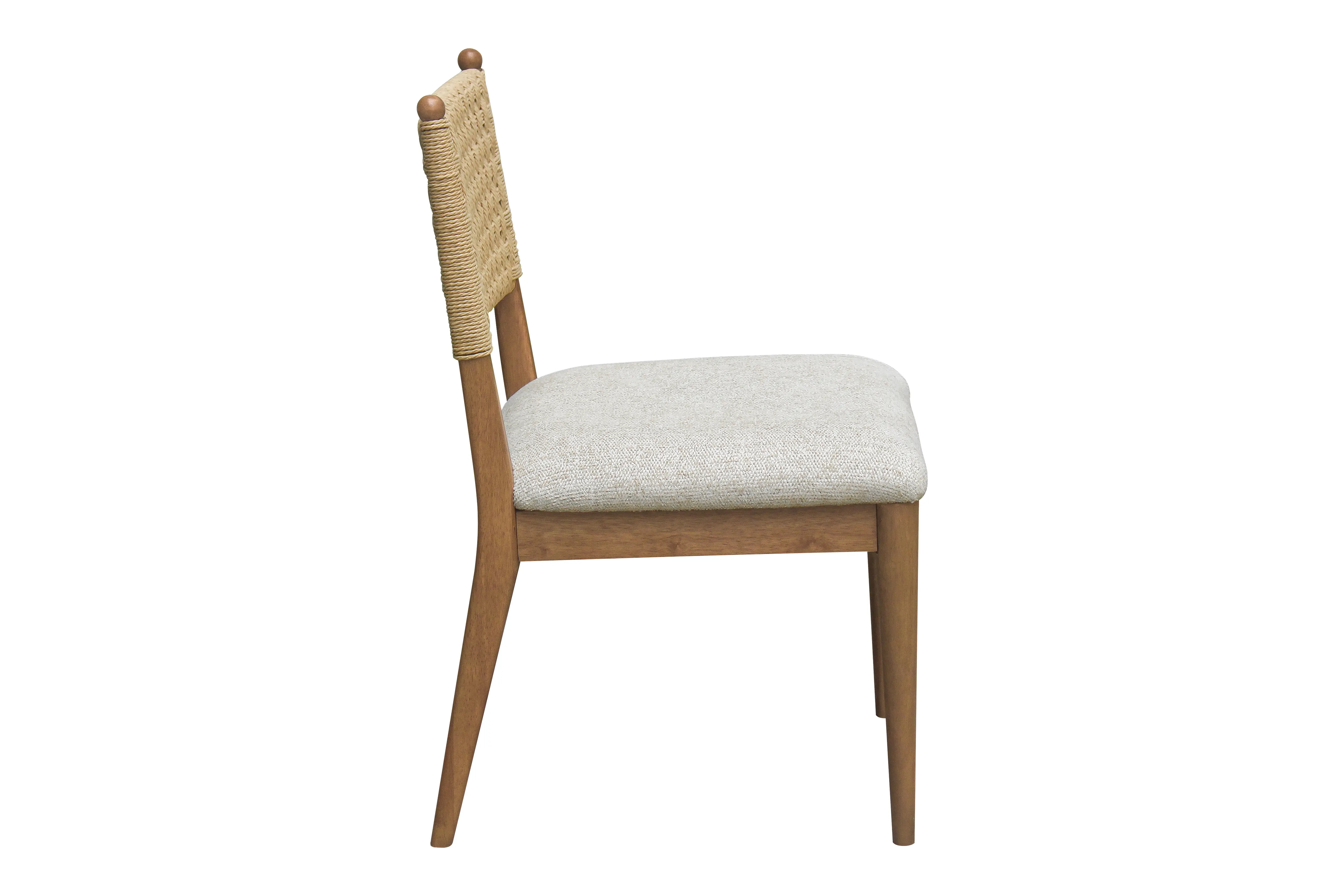 Langley Brown Woven-Back Dining Chair-3