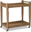 Langley Brown Bar Cart