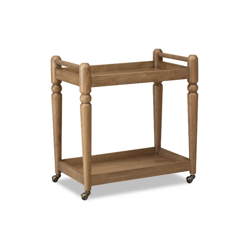 Langley Brown Bar Cart