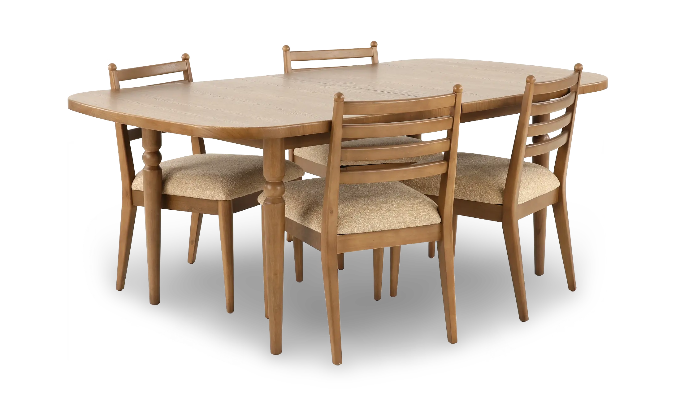 Langley Brown 5 Piece Dining Set-1