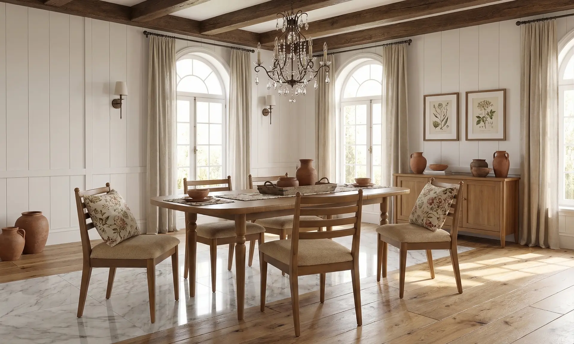 Langley Brown 5 Piece Dining Set-9