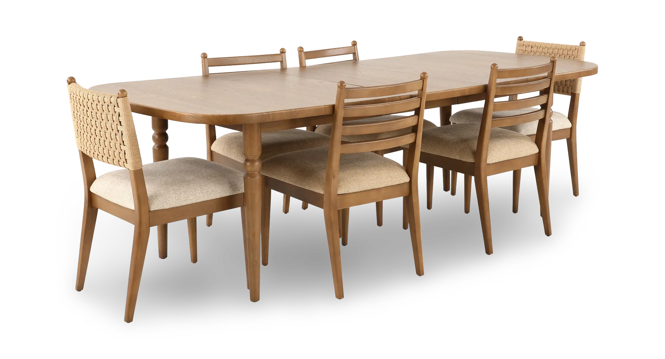 Langley Brown 7 Piece Dining Set-3