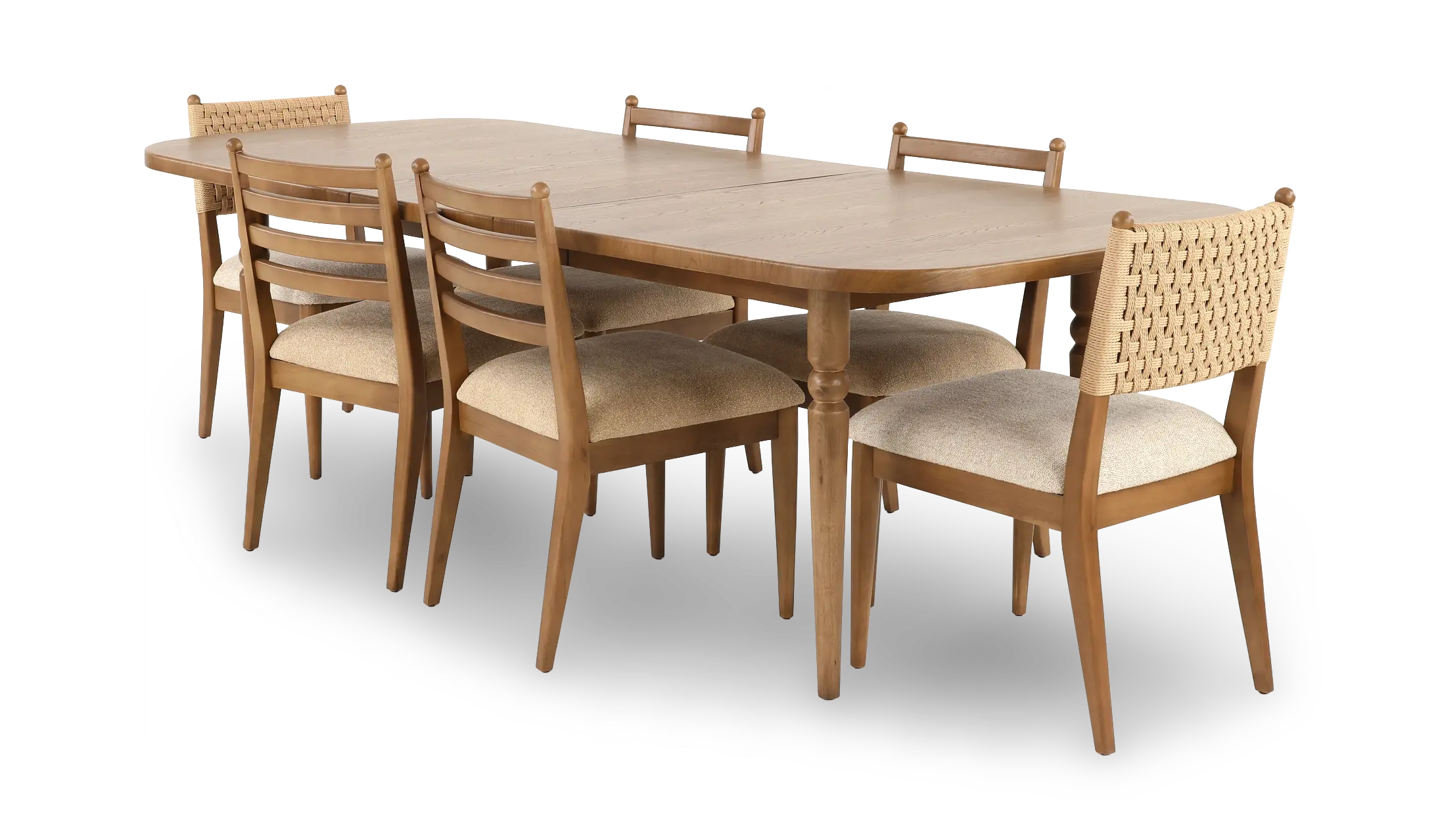Langley Brown 7 Piece Dining Set-4