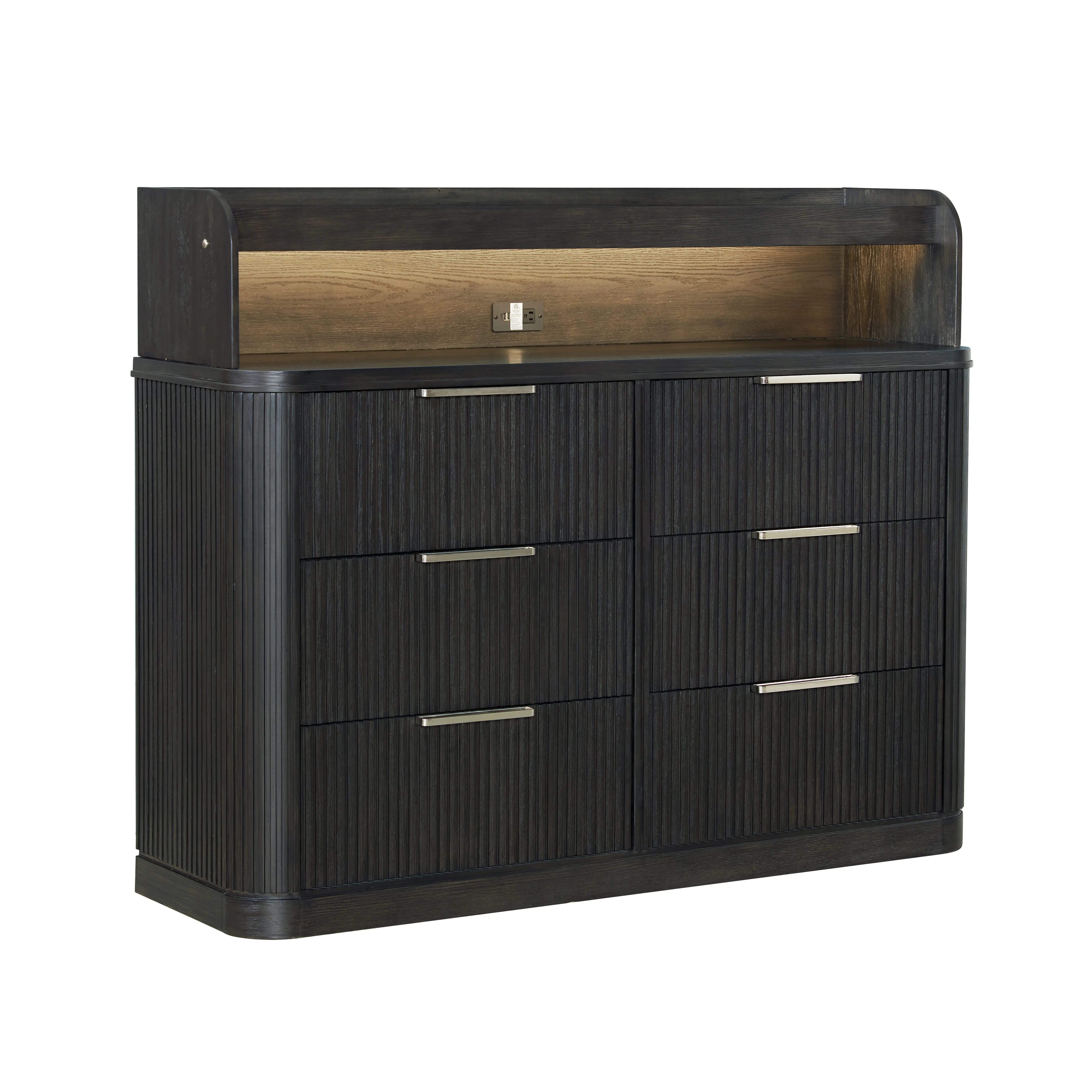 Genevieve Chocolate Brown Dresser-8