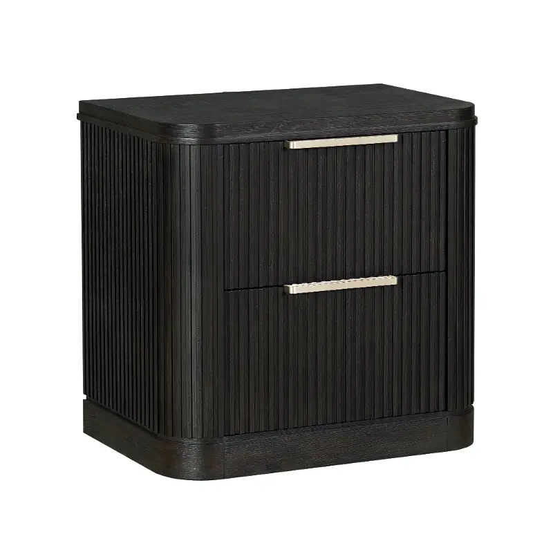 Genevieve Chocolate Brown 2-Drawer Nightstand