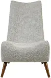 Noe Gray Slipper Chair