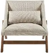 Boomerang Light Brown Accent Chair