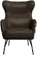 Franky Brown Cow Hide Accent Chair