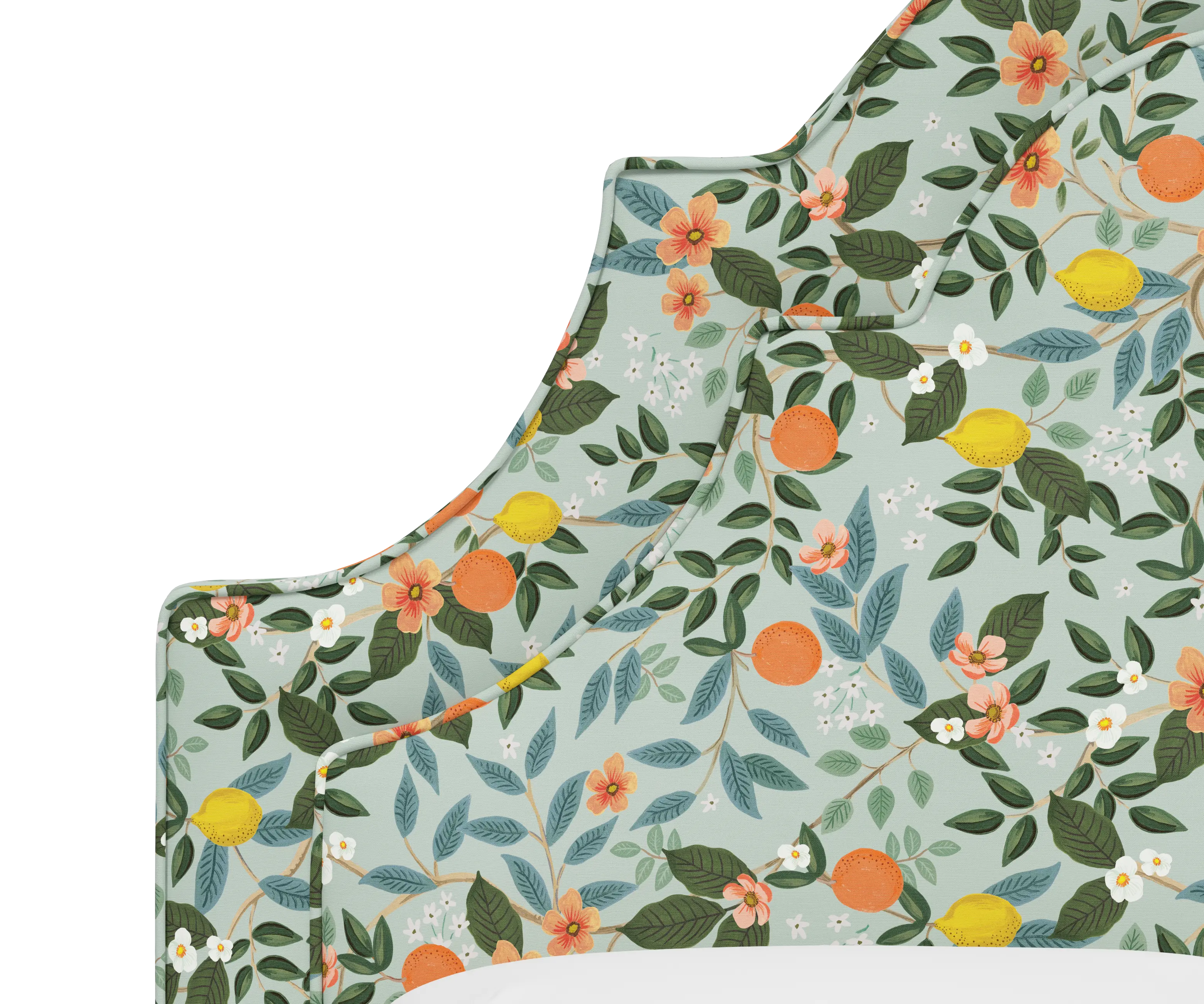 RPC180BEDRPCCTGRMNLCB Rifle Paper Co Belmont Citrus Grove Mint Twin Bed-4