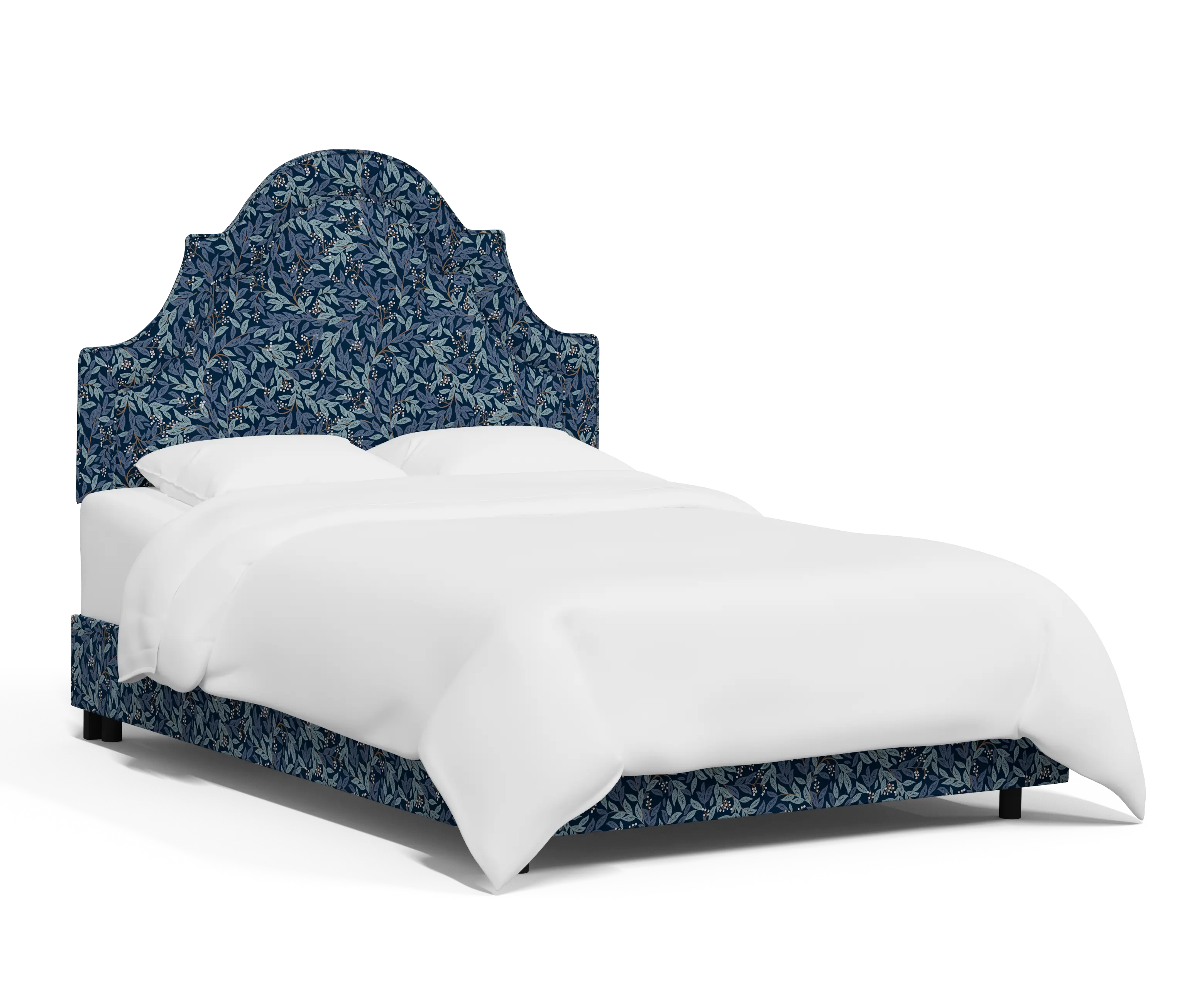 RPC180BEDRPCWLBNVLCB Rifle Paper Co Belmont Willowberry Navy Twin Bed-1