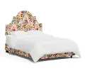 RPC182BEDRPCBLSBLSLCB Rifle Paper Co Belmont Blossom Blush Queen Bed