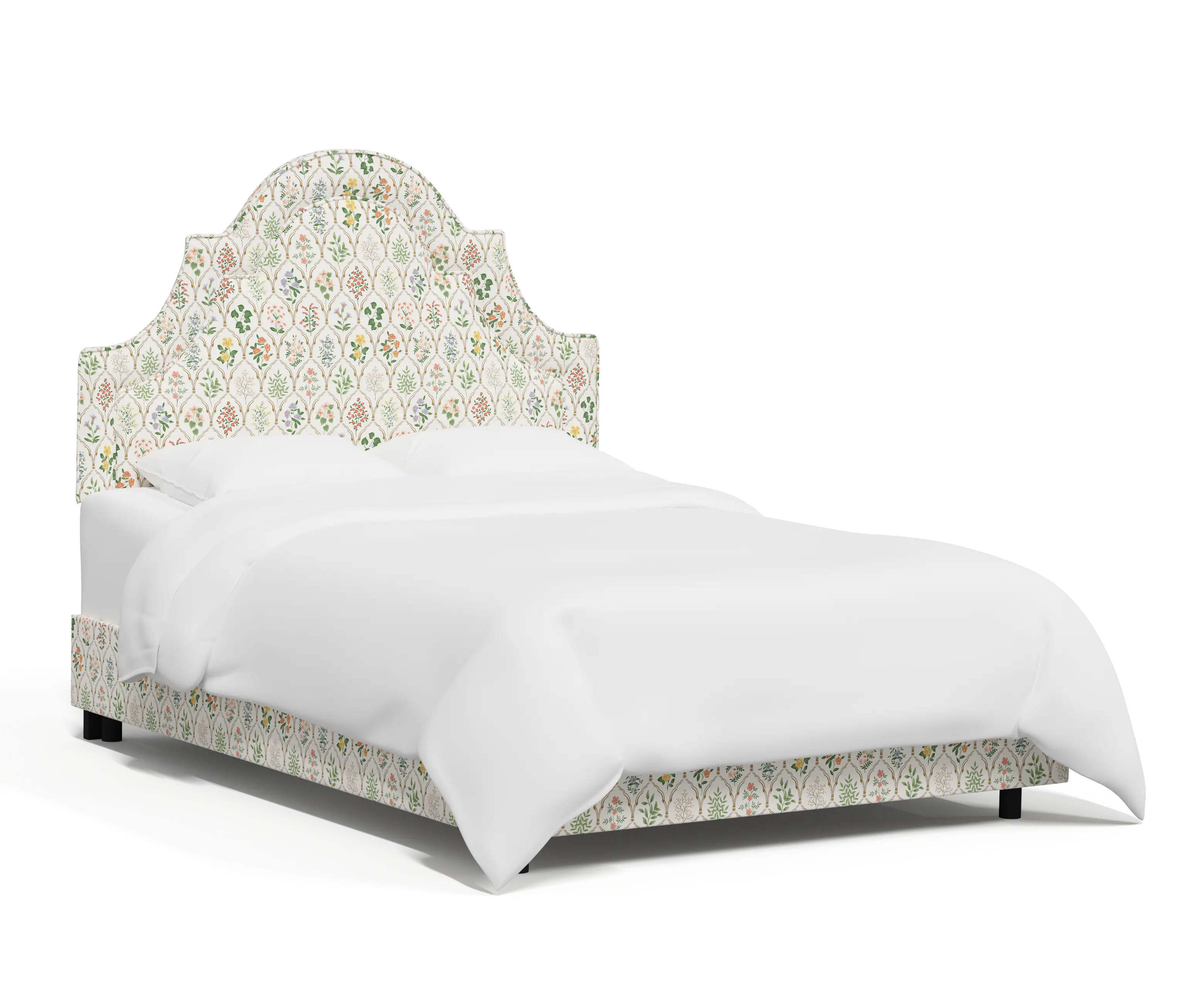 RPC184BEDRPCHWTMLTLCB Rifle Paper Co Belmont Hawthorne Multi Cal-King Bed-1